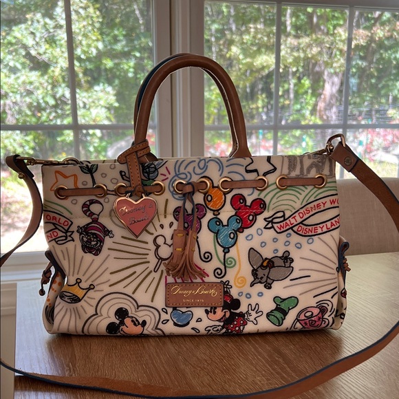 Dooney & Bourke Multicolor Disney Satchel - Picture 1 of 16